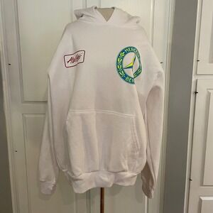 AWGE Mercedes Benz‎ White Hoodie Graphic Sweatshirt Mens Womens Oversized